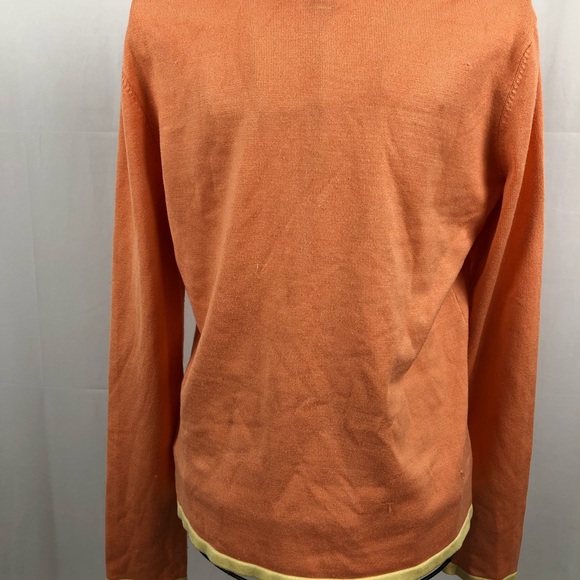 Ralph Lauren orange/yellow silk blend cardigan M - Picture 5 of 5